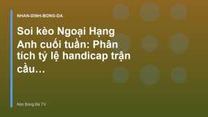 Read more about the article Soi kèo Ngoại Hạng Anh cuối tuần: Phân tích tỷ lệ handicap trận cầu đinh – Keo BD TV